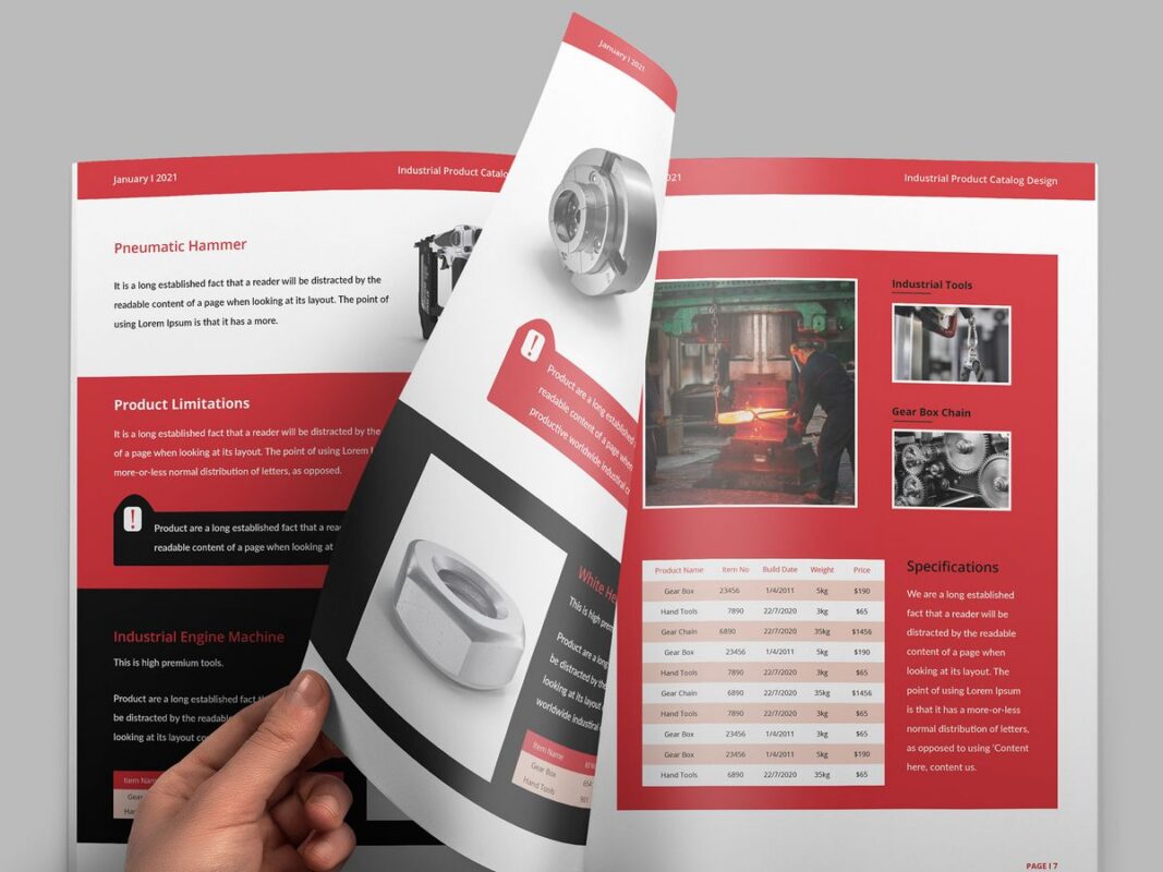 Catalogue in offset