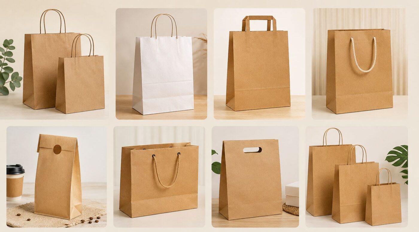 Các loại túi giấy kraft phổ biến