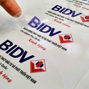 Decal trong suốt - in ấn theo yêu cầu