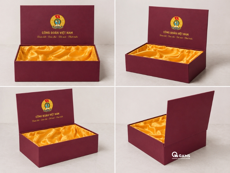 Mẫu Hộp xi lớn đựng bộ ấm trà sứ