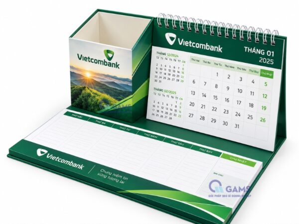 Mẫu lịch bàn cao cấp thiết kế riêng- xưởng in Gams tại TP HCM
