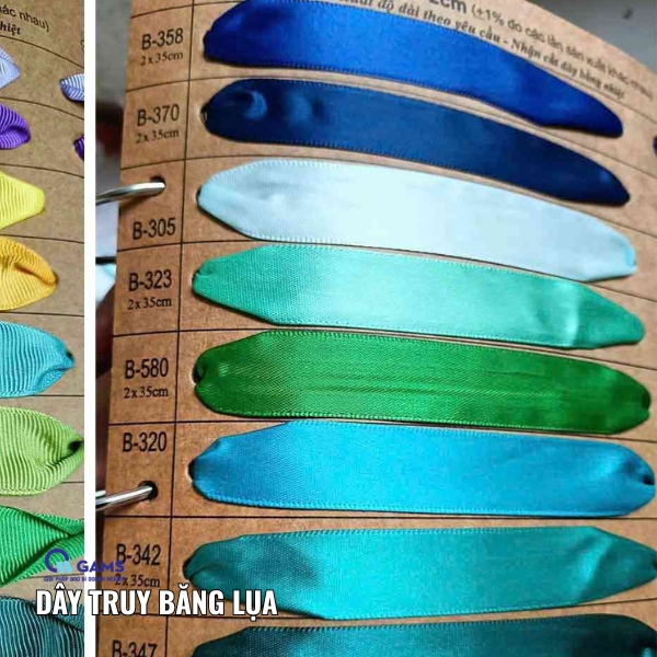 dây truy băng lụa 2cm