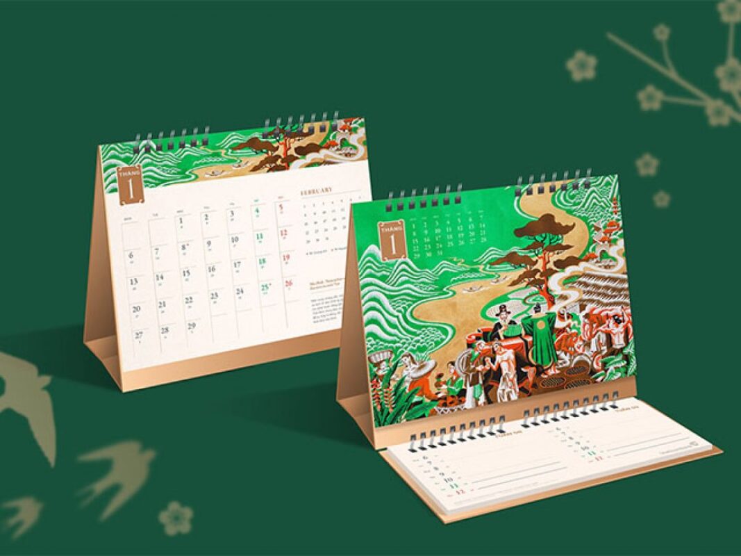 Lịch bàn có note