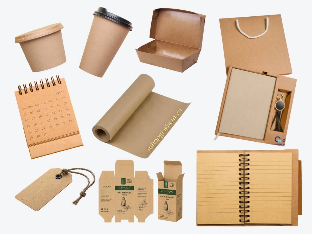 Giấy kraft được sử dụng nhiều trong ngành in ấn