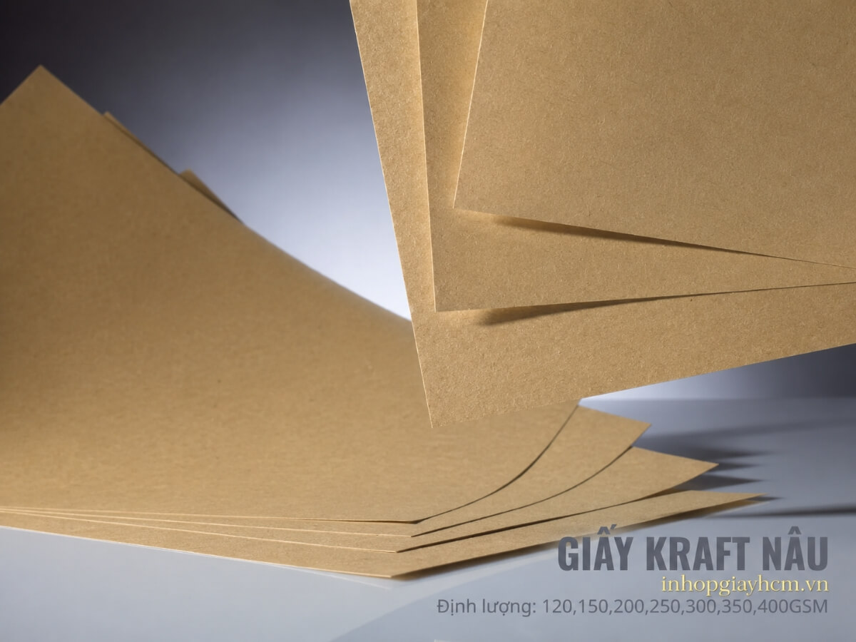 Giấy kraft ứng dụng trong in ấn