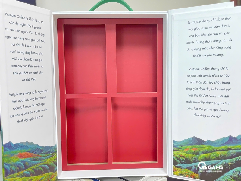 Mẫu hộp cứng cao cấp 2 cánh nắp nam châm