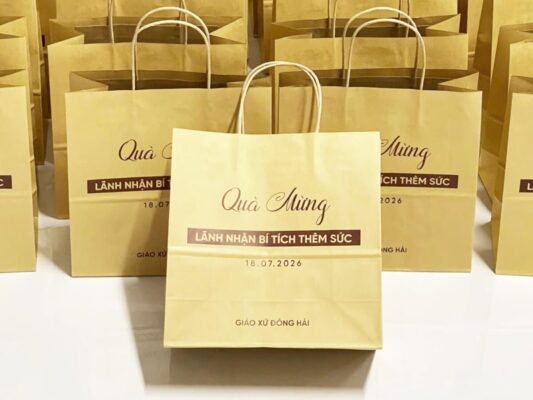 mẫu túi giấy kraft đẹp cho shop