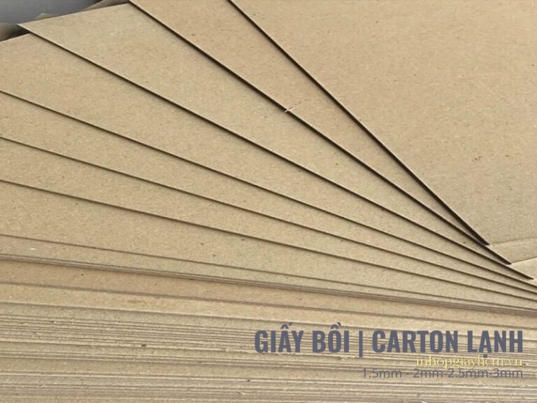 Giấy bồi carton lạnh 2mm