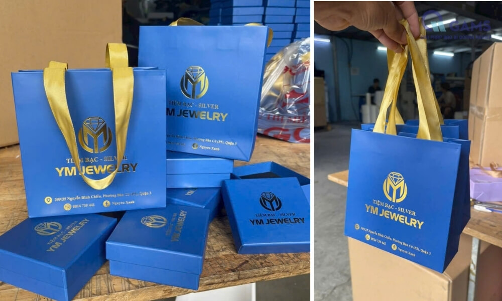Mẫu túi giấy cho shop trang sức